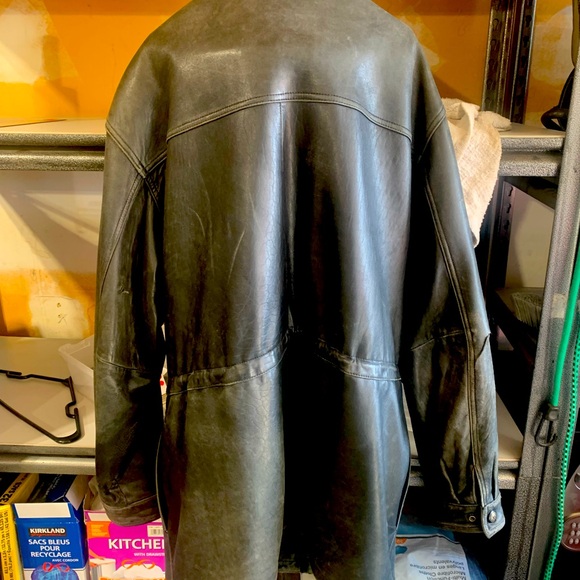 3/4 length leather coat - Picture 1 of 4